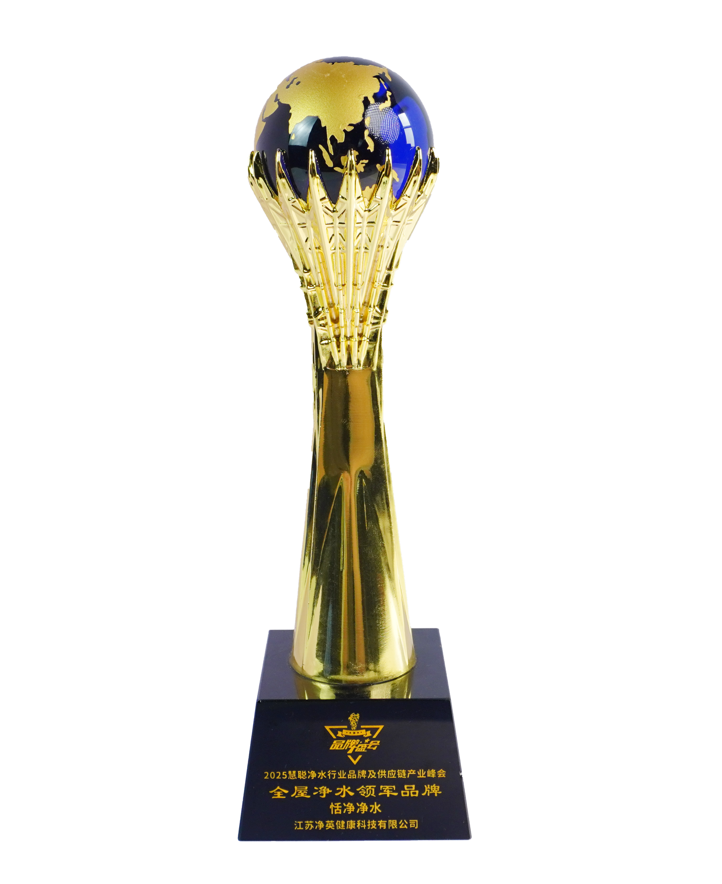 2025年中国健康环境电器产业峰会全屋净水领军品牌奖杯